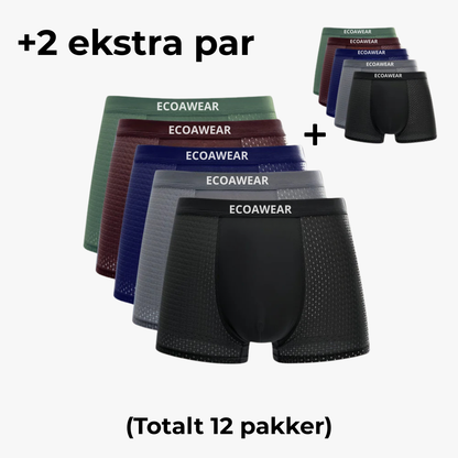 ECOAWEAR® Bambusbokser 5-pakning | Få 7 ekstra GRATIS