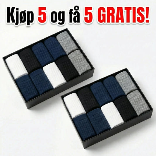 ECOAWEAR® Bambusstrømper 5-pakning | Få 5 ekstra GRATIS