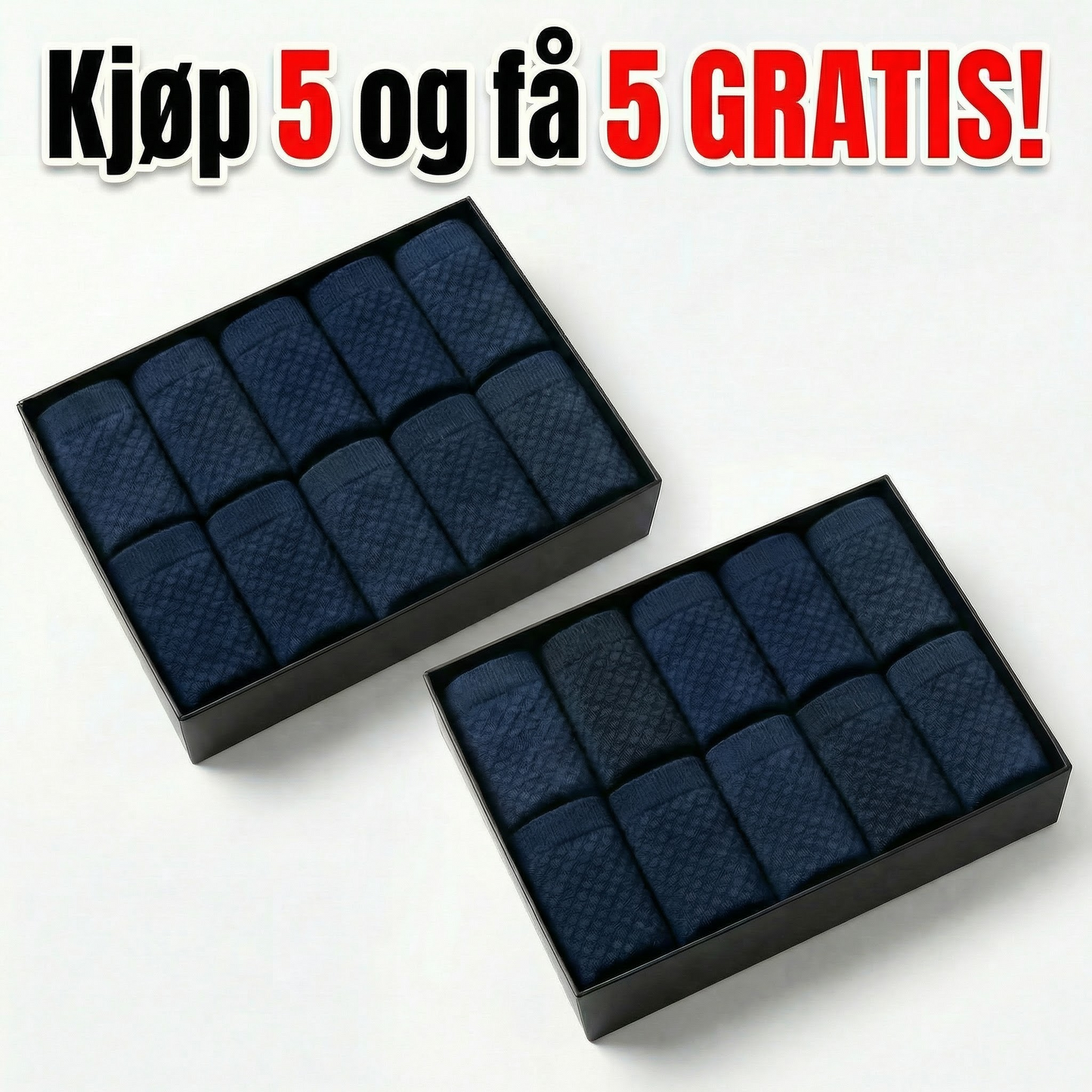 ECOAWEAR® Bambusstrømper 5-pakning | Få 5 ekstra GRATIS