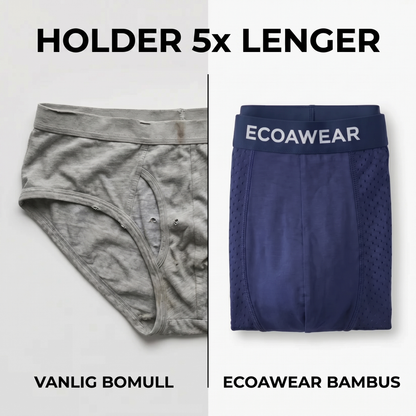 ECOAWEAR® Bambusbokser 5-pakning | Få 7 ekstra GRATIS
